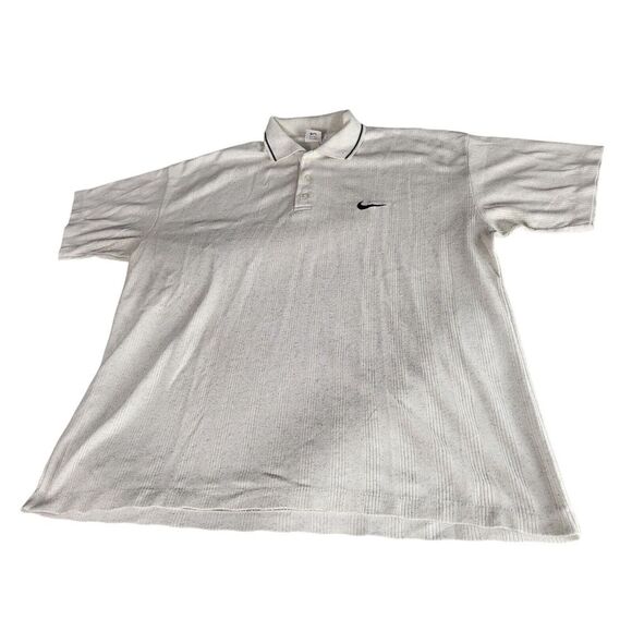 Nike Other - Vintage Nike Polo‎ Shirt Men Sz XL White 90S Golf Preppy Athleisure Workwear